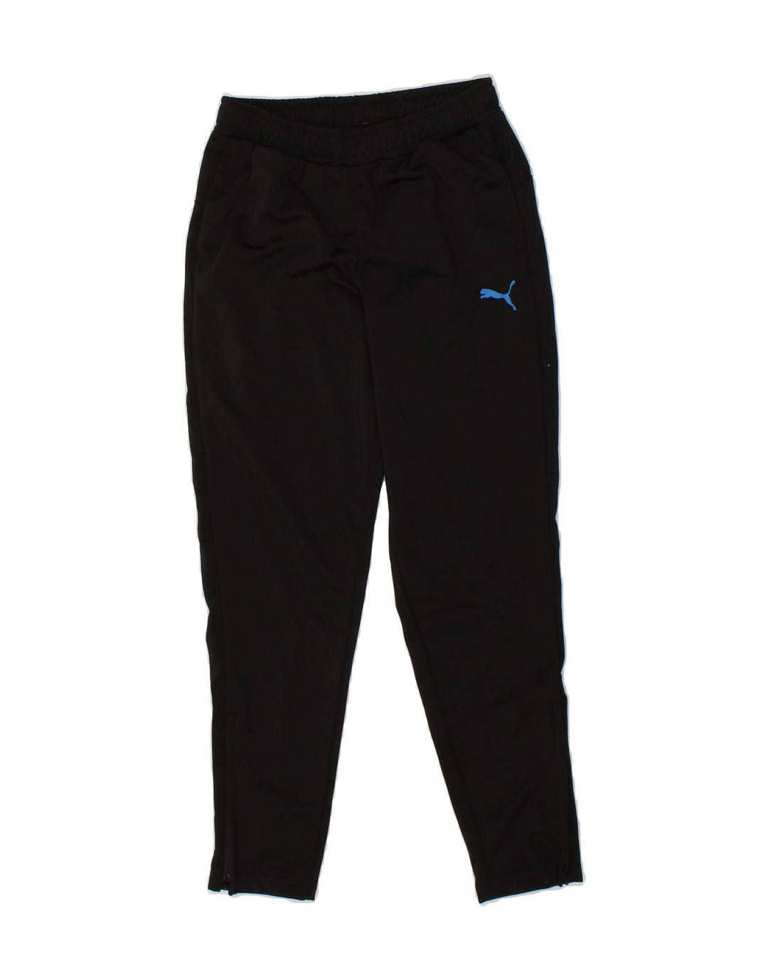 PUMA Boys Tracksuit Trousers 9-10 Years Black Polyester Vintage Puma and Second-Hand Puma from Messina Hembry 