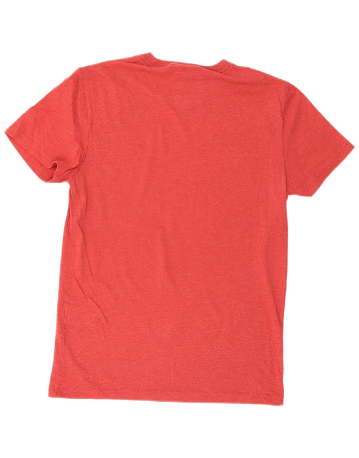 SUPERDRY Mens Graphic T-Shirt Top Small Red Cotton