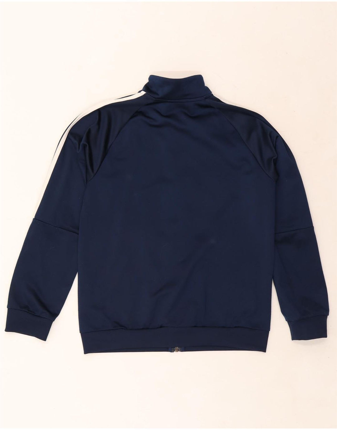 ADIDAS Boys Climalite Tracksuit Top Jacket 11-12 Years Navy Blue Polyester Vintage Adidas and Second-Hand Adidas from Messina Hembry 