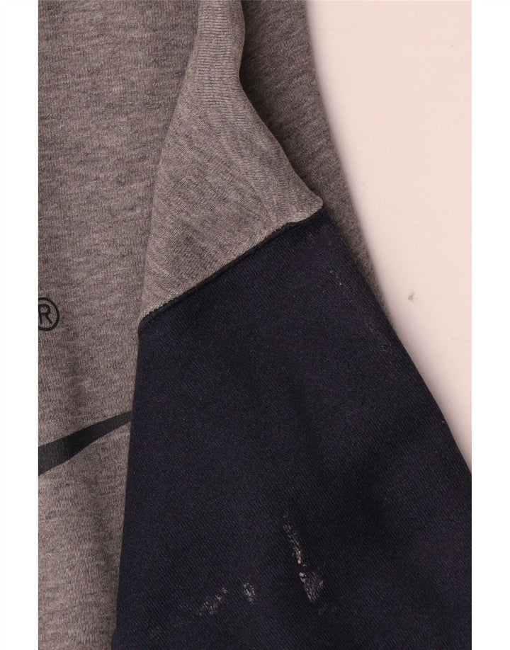 Nike Herre grafisk sweatshirt Jumper Medium Grå Colourblock Bomuld