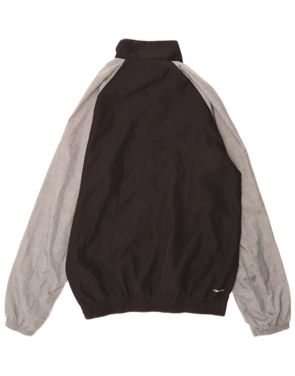 Adidas Mens Tracksuit Top Jacket UK 36/38 Small Black Colourblock Sports