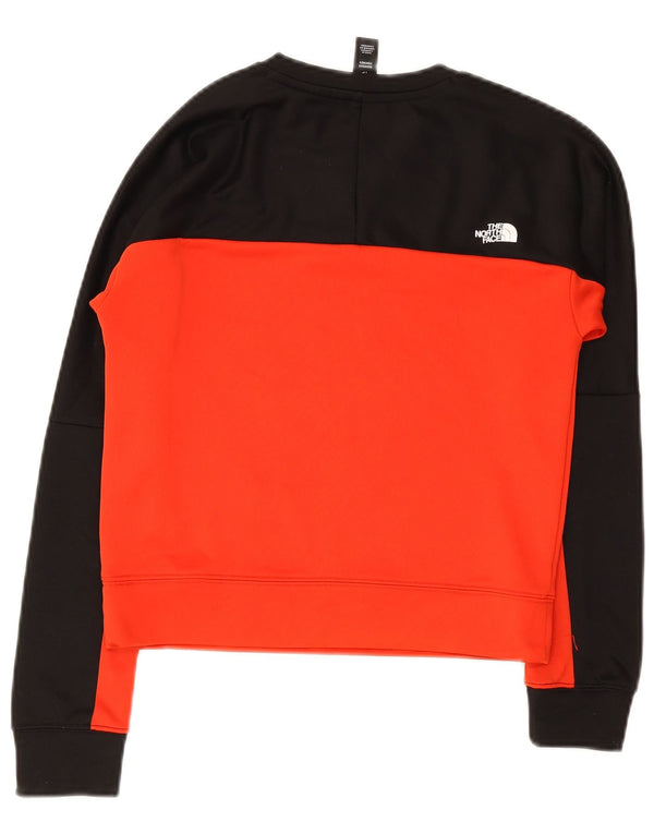 The North Face Womens Crop Sweatshirt Jumper UK 6 XS Sort Colourblock