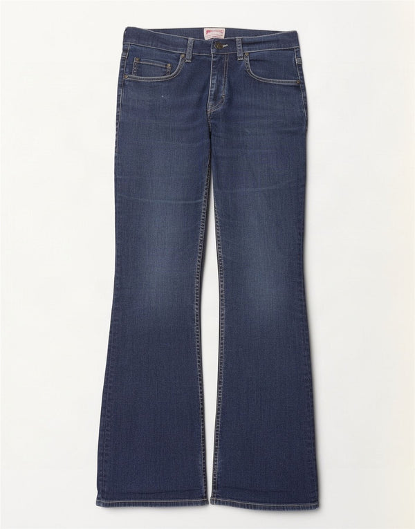 Mustang Womens Bootcut Jeans W32 L32 Navy Blue Cotton