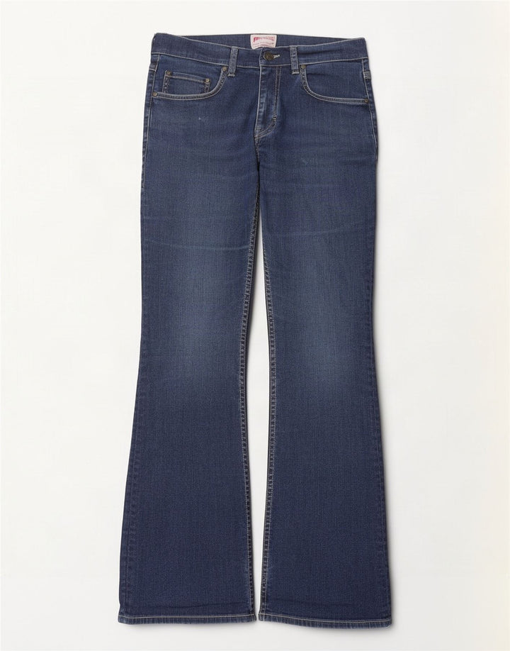 Mustang Womens Bootcut Jeans W32 L32 Navy Blue Cotton