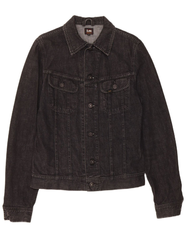 Lee Herre denimjakke UK 38 Medium Sort Bomuld