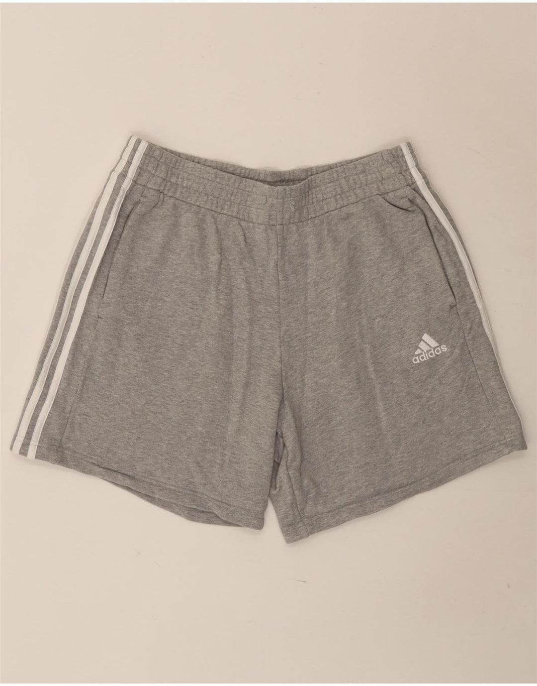 Adidas Mens Sport Shorts Large  Grey Flecked Cotton