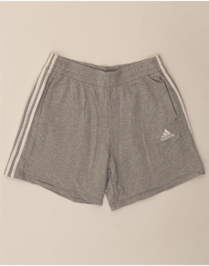 Adidas Mens Sport Shorts Large  Grey Flecked Cotton