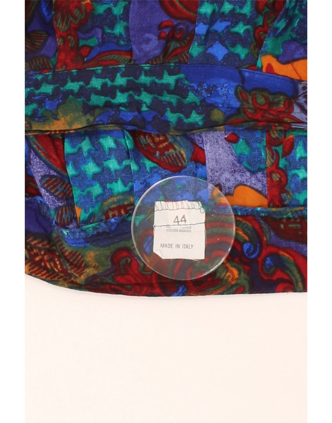 VINTAGE Womens Pleated Skirt IT 44 Medium W28 Multicoloured Paisley Vintage Vintage and Second-Hand Vintage from Messina Hembry 