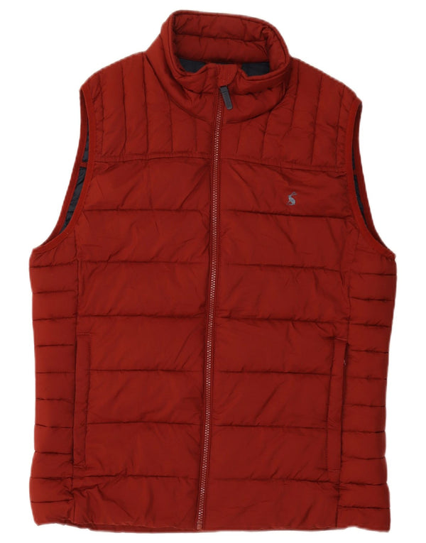 Joules Herre Polstret Gilet UK 38 Medium Burgundy Polyester