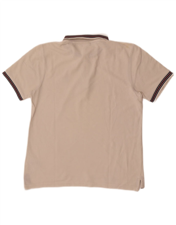Polo da uomo Fila Large in cotone bianco