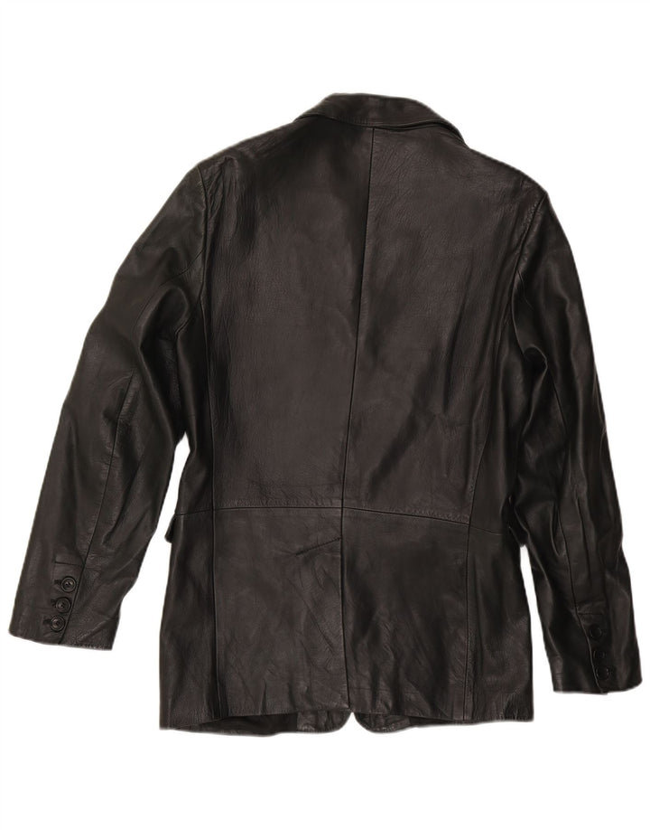 Giacca in Pelle Donna Zen IT 50 XL Pelle Nera