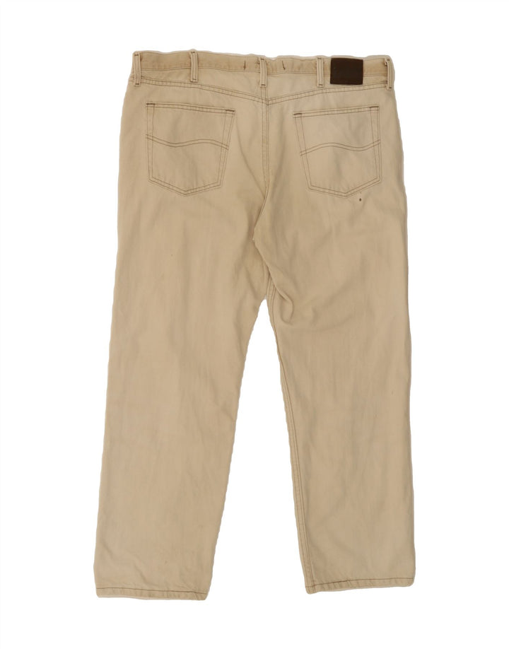 LEE Mens Regular Fit Straight Casual Trousers W40 L30 White Cotton Vintage Lee and Second-Hand Lee from Messina Hembry 