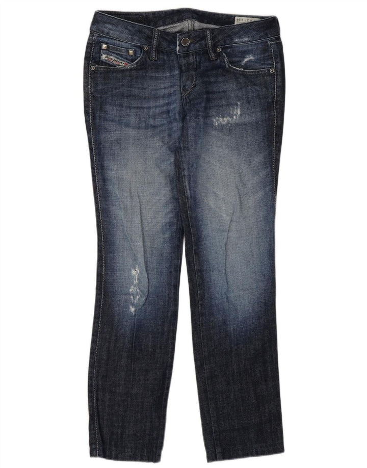 Diesel Jean Slim Cuddy Distressed Femme W27 L30 Bleu Coton