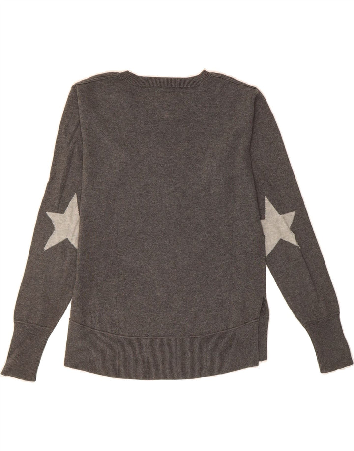 LEVI'S Girls Graphic Sweatshirt Jumper 13-14 Years Grey Cotton Vintage Levi's and Second-Hand Levi's from Messina Hembry 