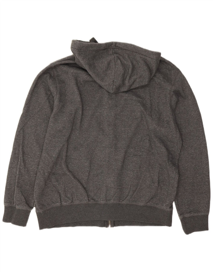 French Connection Mens Zip Hoodie Sweater XL Grey Cotton