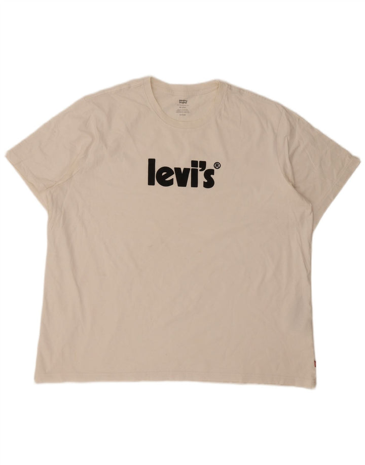 Levi's Mens Relaxed Graphic T-Shirt Top XL White Cotton