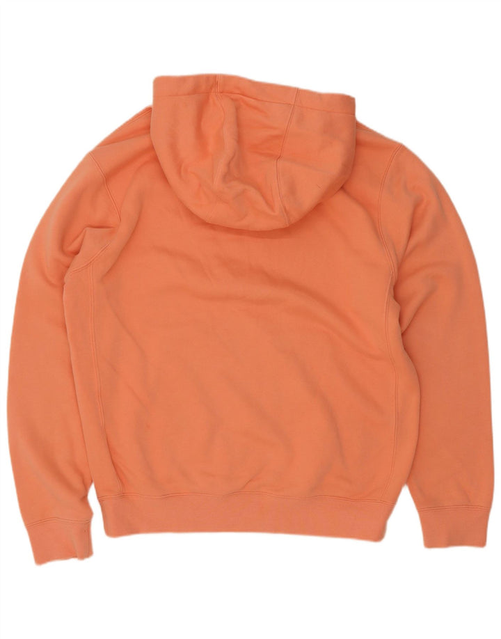 Nike Mens Hoodie Jumper Small Orange Cotton