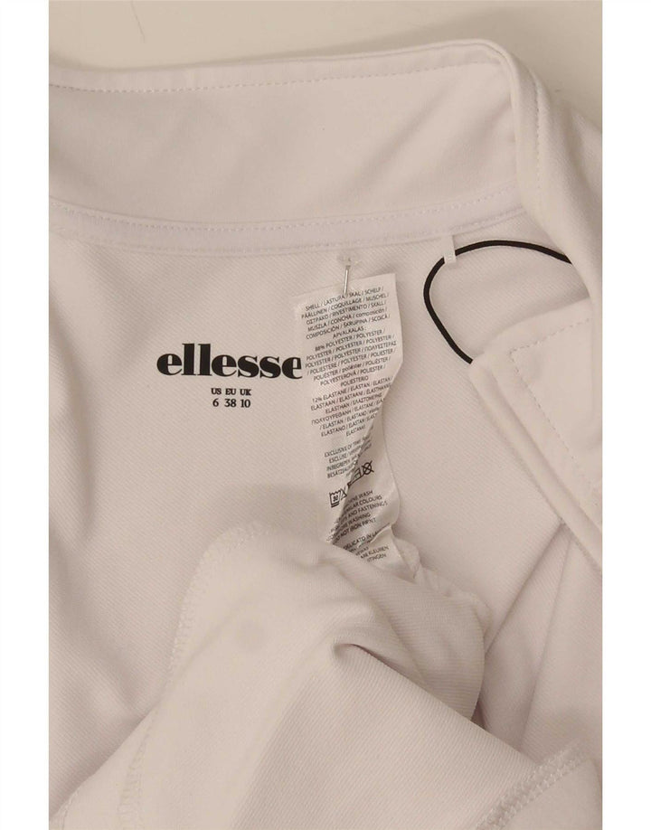 Ellesse Γυναικεία αθλητική φόρμα Top Jacket UK 10 Small White Polyester