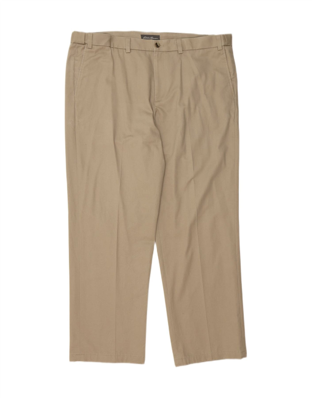EDDIE BAUER Mens Straight Chino Trousers W42 L32 Beige Cotton Vintage Eddie Bauer and Second-Hand Eddie Bauer from Messina Hembry 