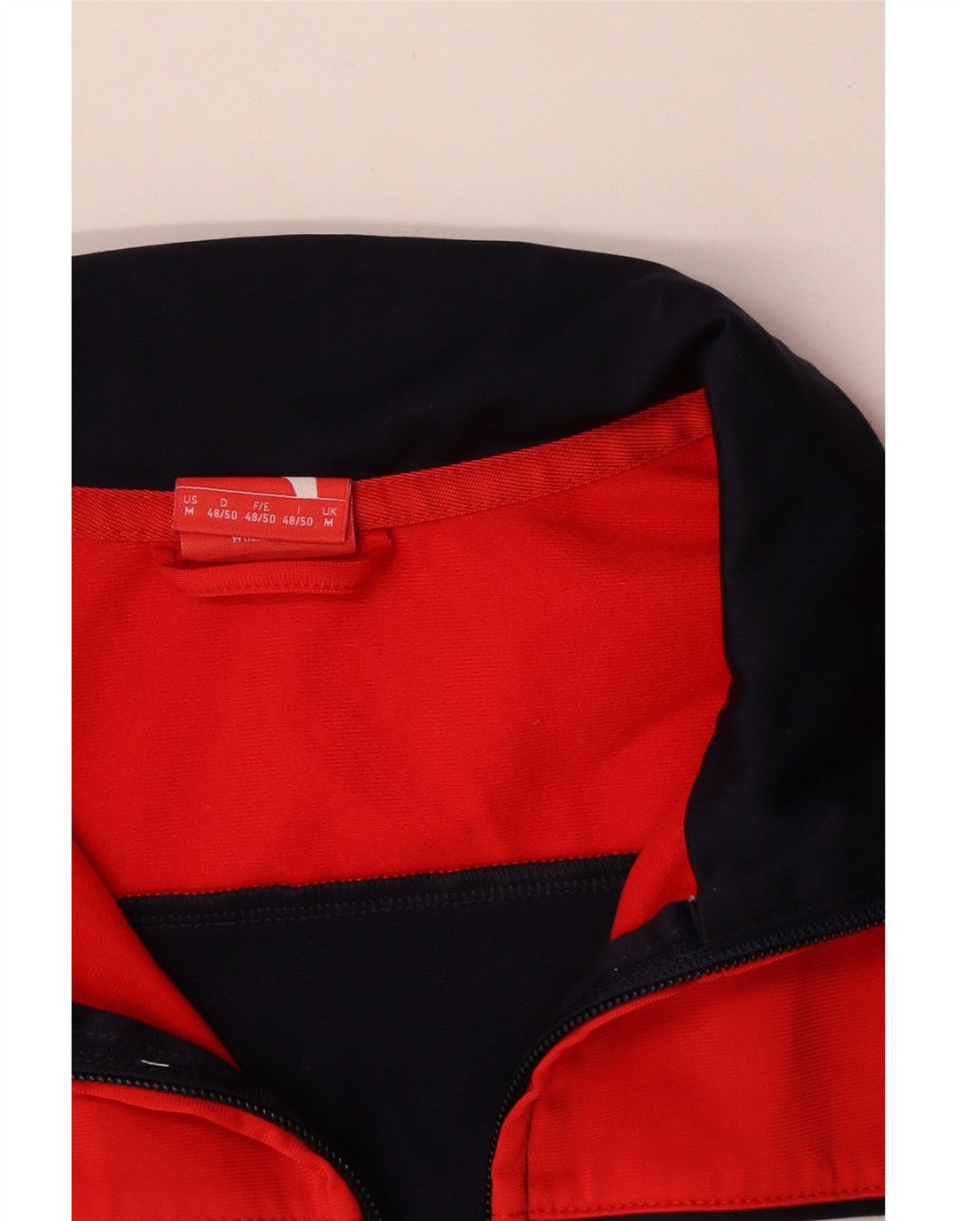 Puma Mens Tracksuit Top Jacket Medium Navy Blue Colourblock Polyester