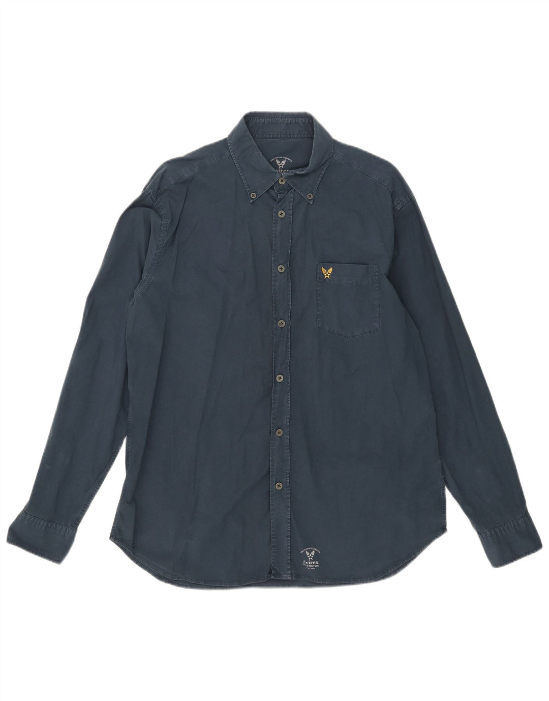 Avirex Mens Shirt XL Navy Blue Cotton