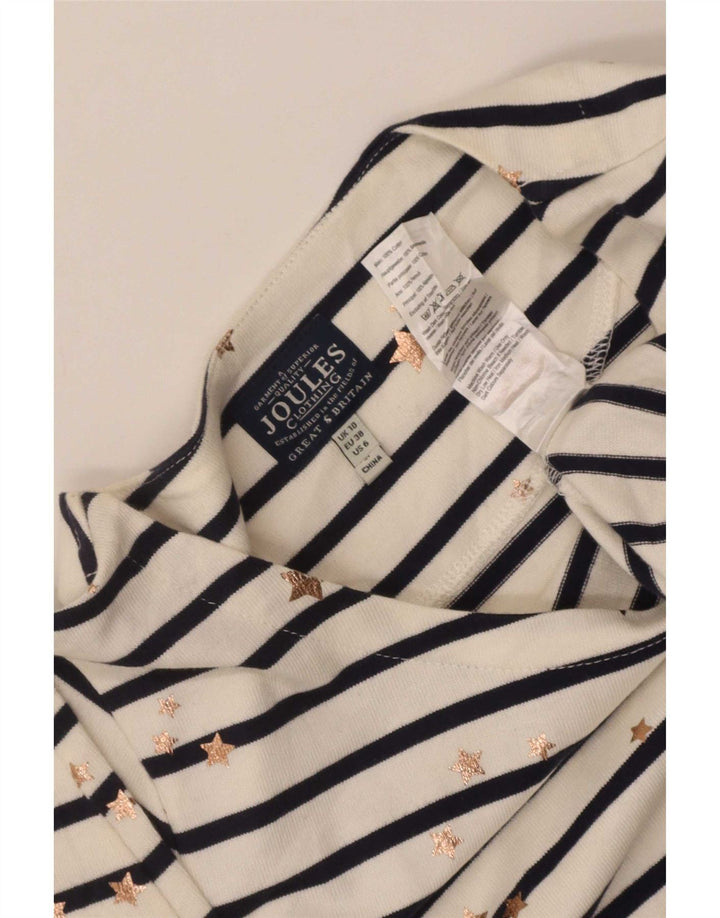 Joules Rochie teacă cu model abstract pentru femei UK 10 Mic cu dungi albe