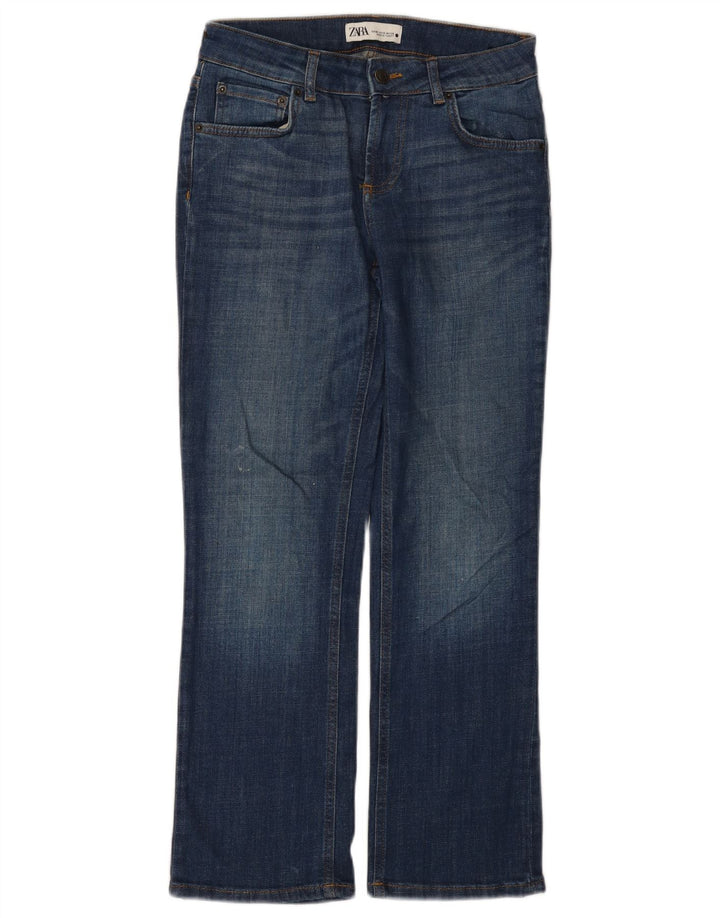 Zara Womens Bootcut Jeans EU 38 Small W28 L27 Navy Blue Cotton