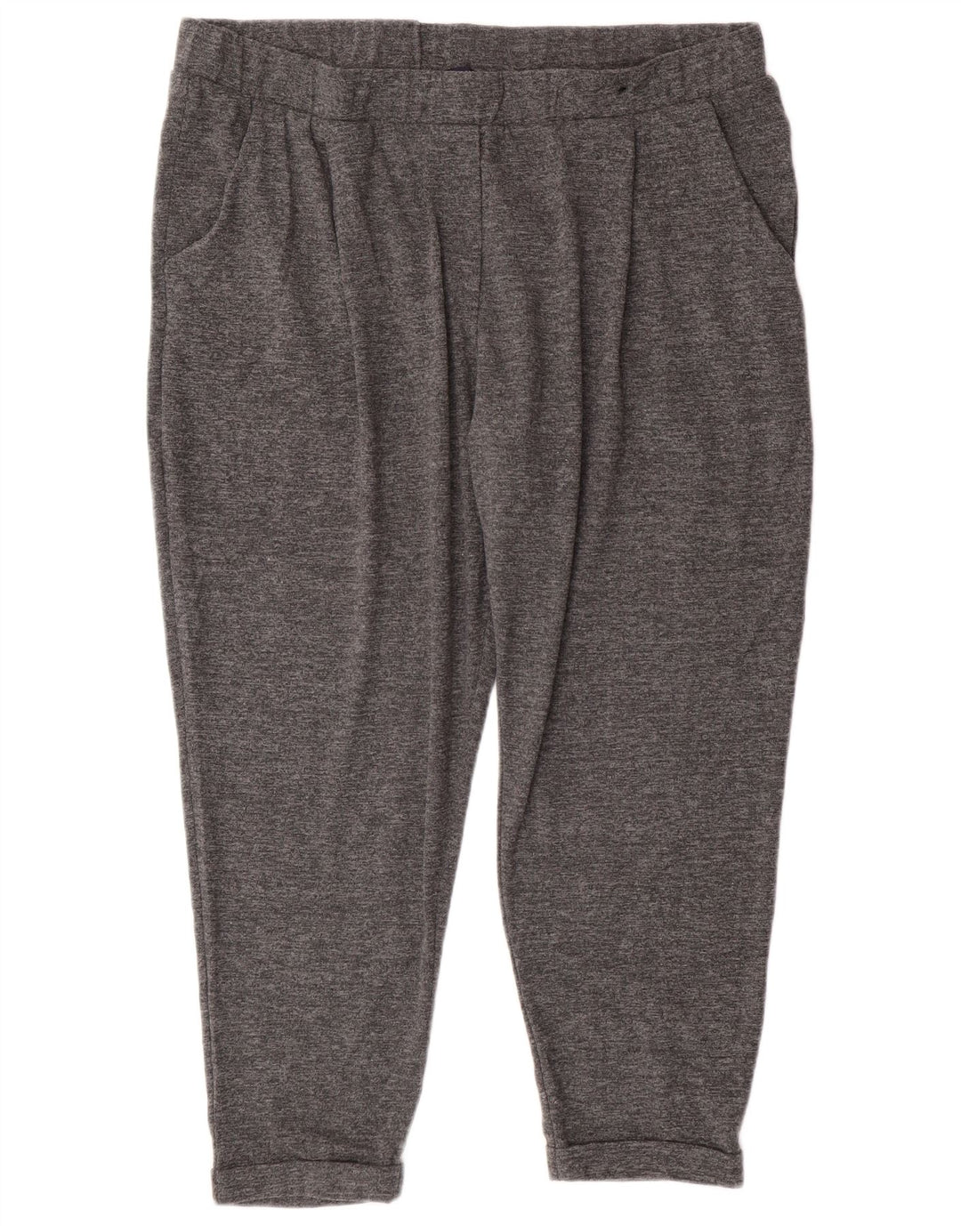 Marks & Spencer Womens Tracksuit Trousers UK 20 2XL Grey Flecked Polyester