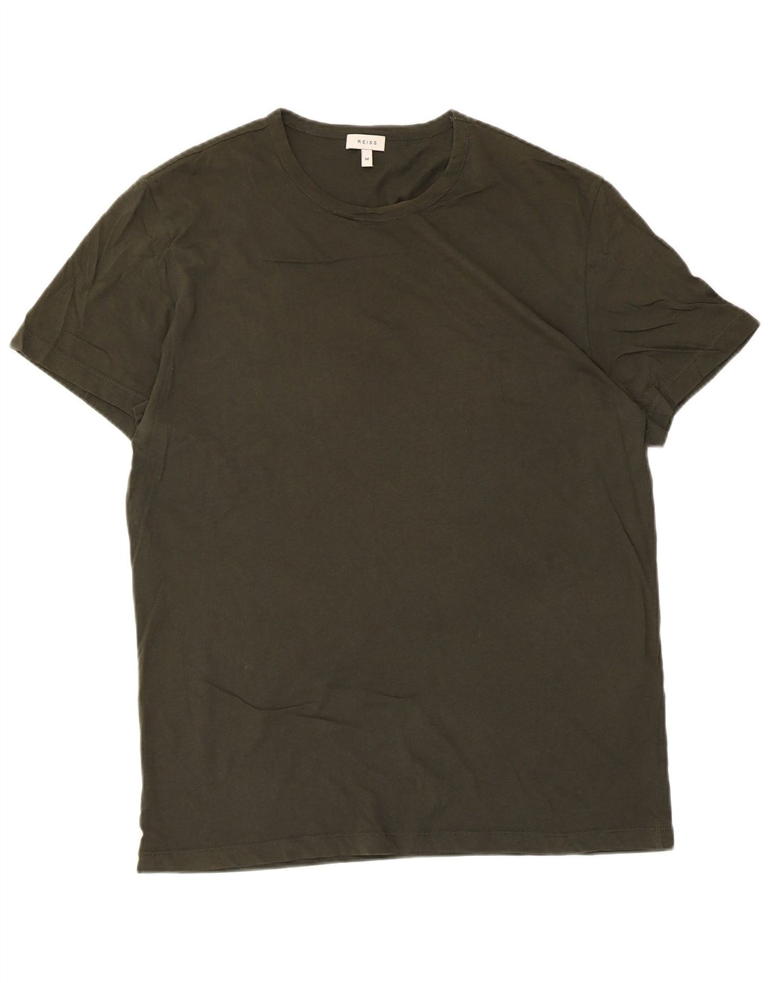 Tricou pentru bărbați Reiss Top Mediu Kaki Bumbac