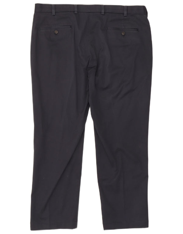 Calça Brooks Brothers Mens Clark Straight Chino W40 L28 Algodão Azul Marinho