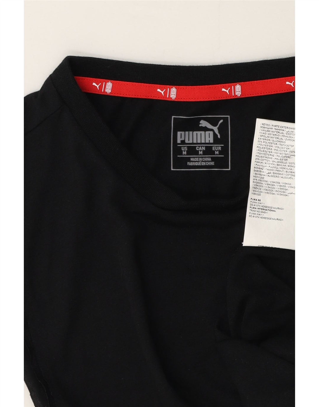 Puma Mens Vest Top Medium Black Cotton