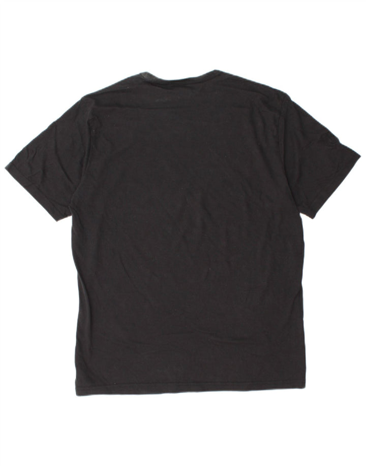 CALVIN KLEIN Mens Graphic T-Shirt Top Medium Black Cotton