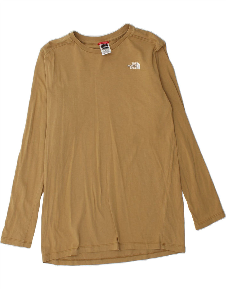 THE NORTH FACE Womens Top Long Sleeve UK 12 Medium Beige Vintage The North Face and Second-Hand The North Face from Messina Hembry 