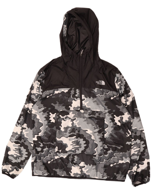 The North Face Chaqueta impermeable con capucha para hombre UK 42 XL Camuflaje negro