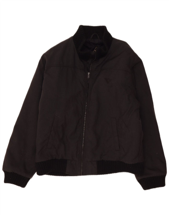 Meltin' Pot Herren Wattierte Jacke UK 42 XL Schwarz Polyamid