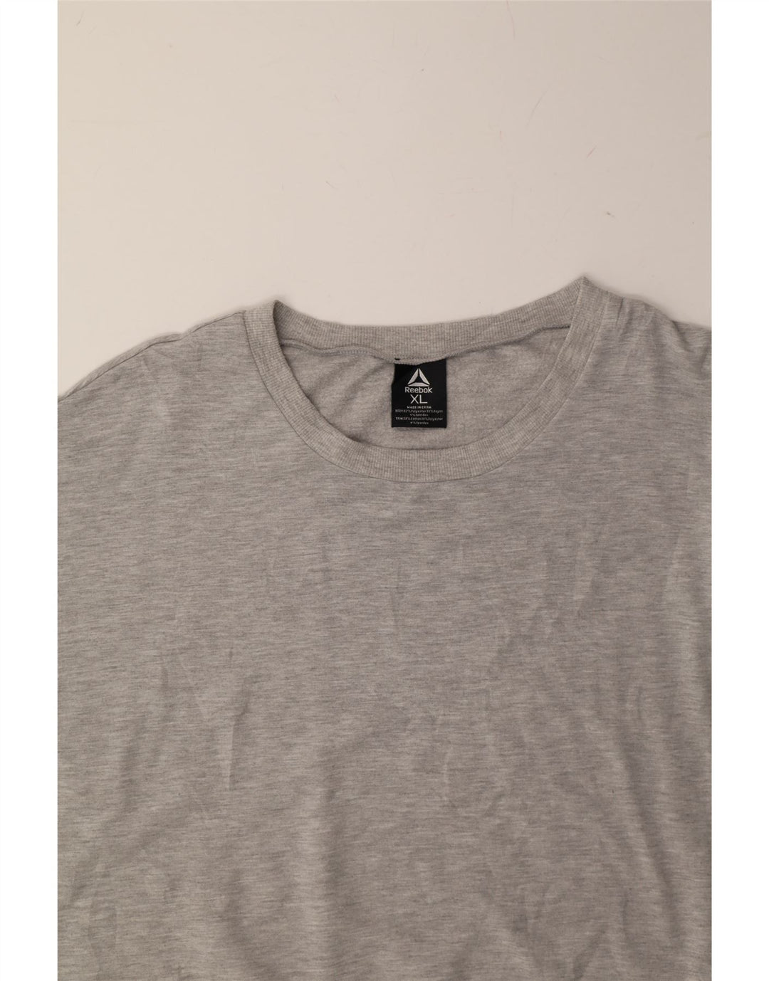 REEBOK Womens Oversized Sweatshirt Jumper UK 18 XL Grey Polyester Vintage Reebok and Second-Hand Reebok from Messina Hembry 