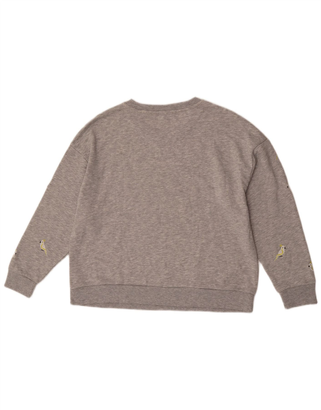 Marks & Spencer Womens Graphic Sweatshirt Jumper UK 18 XL Grey Flecked