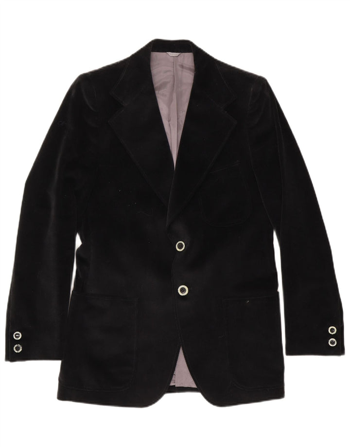 Vintage Mens 2 Button Blazer Jacket IT 48 Medium Black