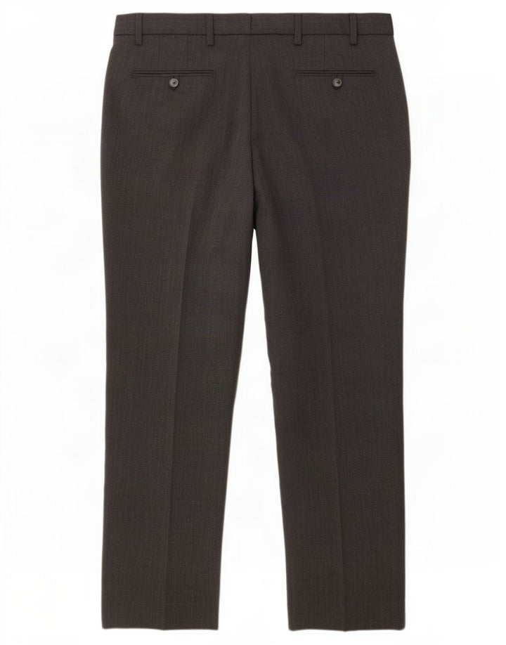 Marks & Spencer Mens Straight Suit Trousers W38 L31 Grey Polyester