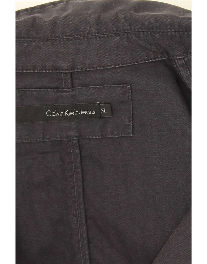 Calvin Klein Herre 1 Knap Blazer Jacket UK 42 XL Navy Blue