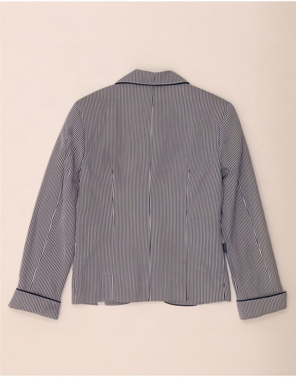 Marineria Italiana Womens Blazer Jacket UK 14 Medium Navy Blue Nautical
