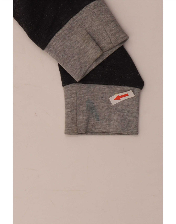 Converse Damen Grafik-Sweatshirtpullover UK 10 Small Grau Farbblock