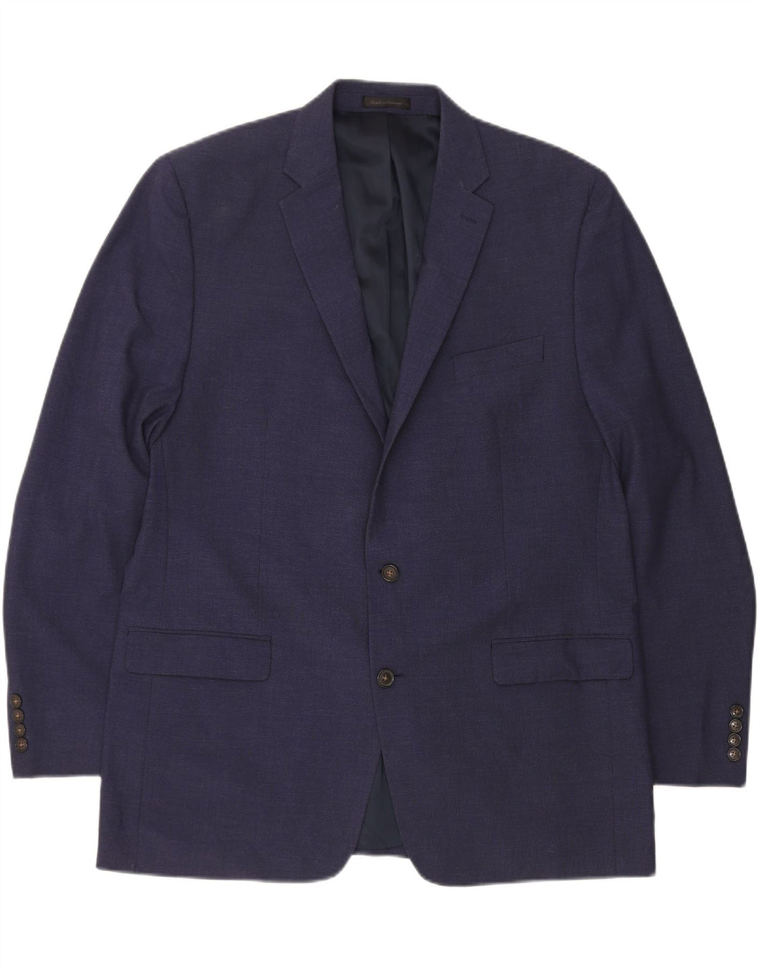 CHAPS Mens 2 Button Blazer Jacket UK 46 3XL Navy Blue Polyester