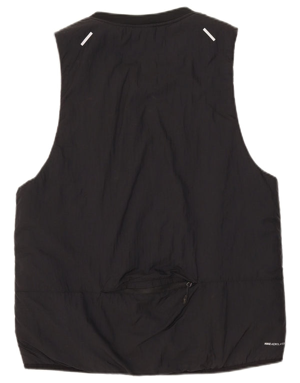 Nike Gilet rembourré pour femme UK 14 Medium Noir Nylon