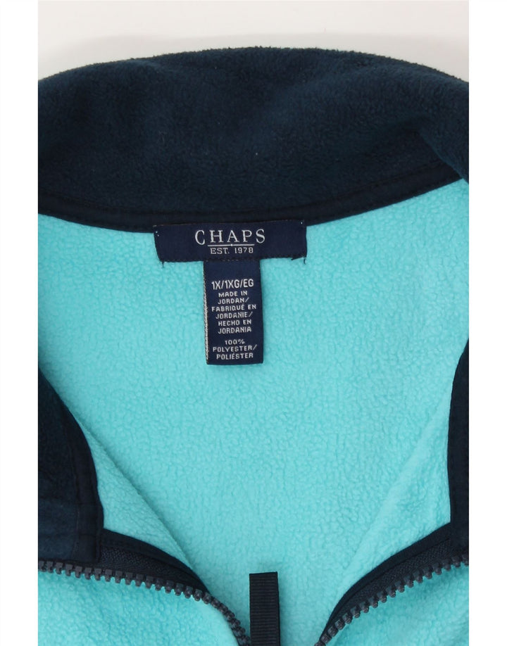 Chaps Womens Fleece Gilet UK 18 XL Blue Polyester