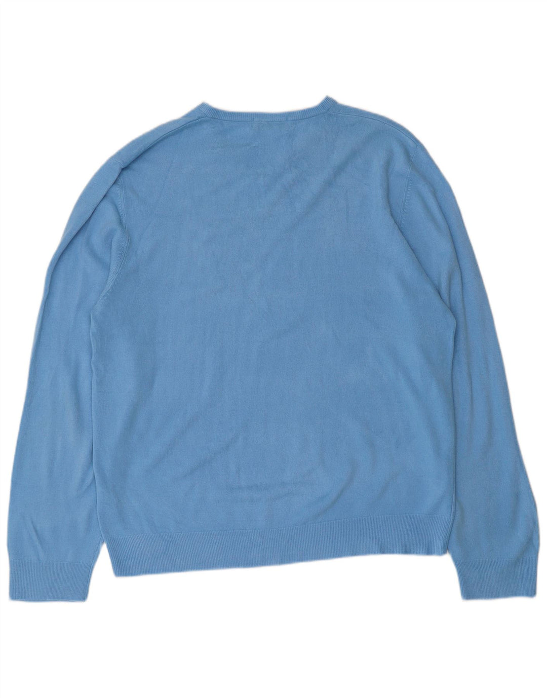 Marks & Spencer Mens Blue Harbour V-Neck Jumper Sweater XL Acrylic