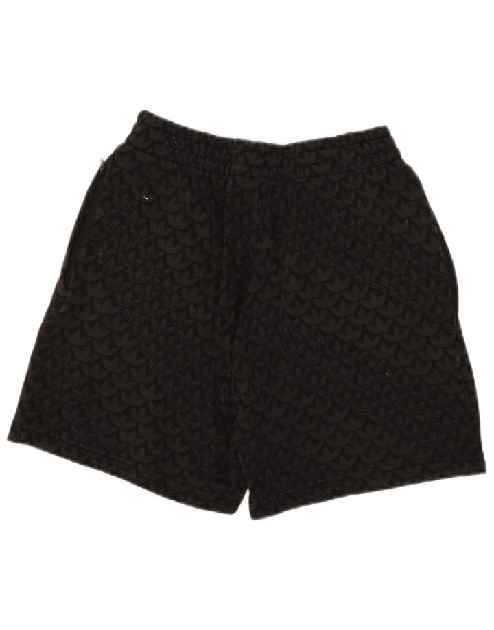 Adidas Mens Graphic Sport Shorts Small Black Cotton