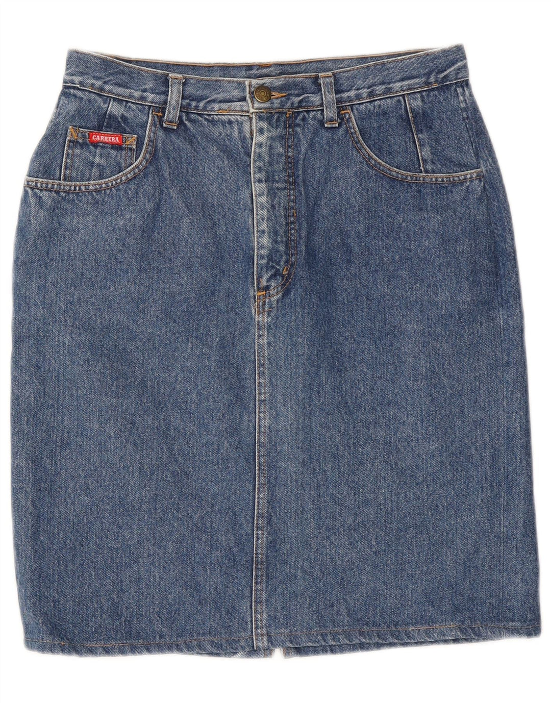 Carrera Womens Denim Skirt Medium W28 Blue