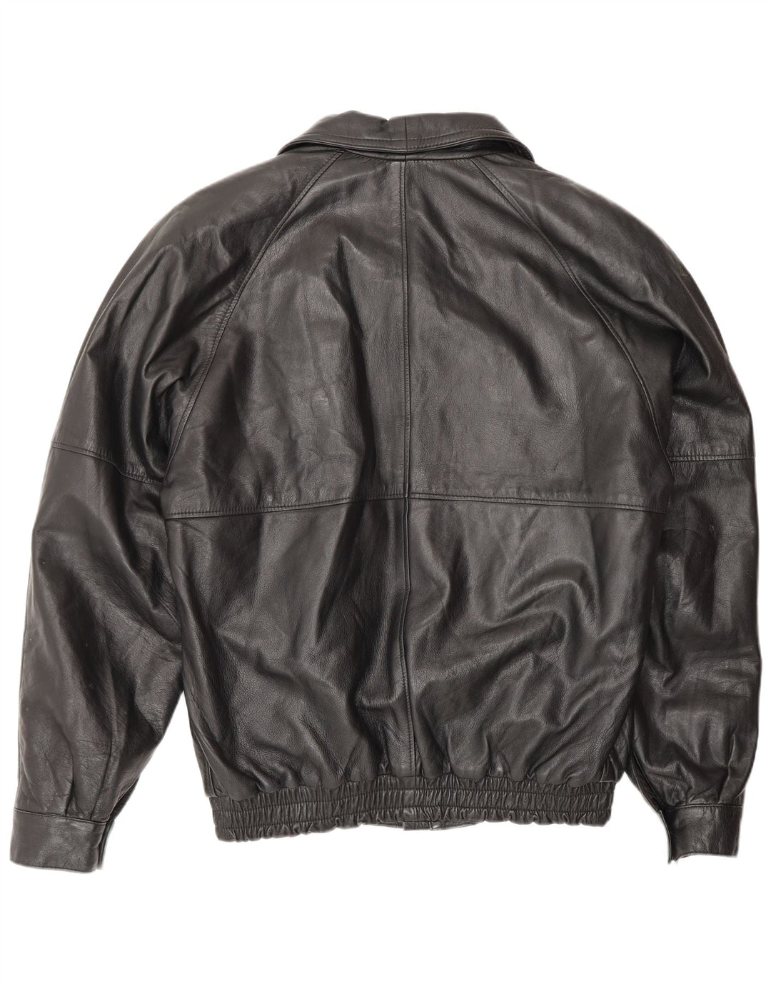 Vintage Mens Leather Jacket IT 50 Large Black