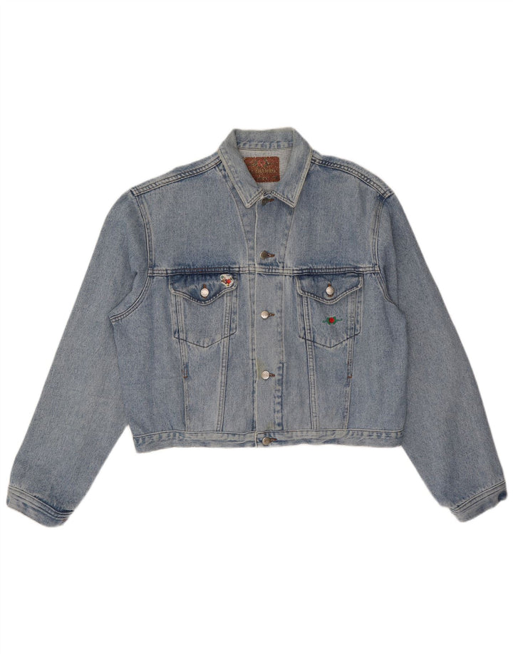 El Charro Womens Oversized Denim Jacket UK 18 XL Blue Cotton